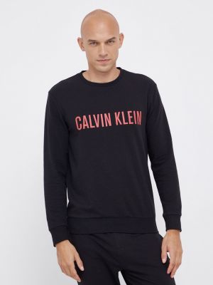 Tričko s dlouhým rukávem s dlouhými rukávy Calvin Klein Underwear černé
