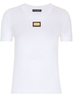 Tričko Dolce & Gabbana bílé