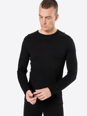 T-shirt a maniche lunghe in maglia Icebreaker nero