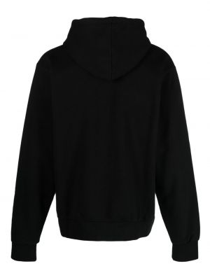 Herzmuster hoodie mit stickerei aus baumwoll Arte schwarz