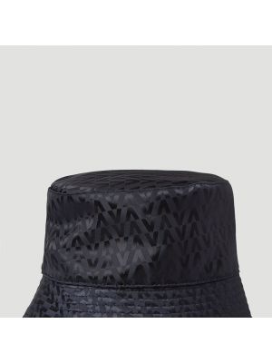 Gorro reversible de tejido jacquard Valentino negro