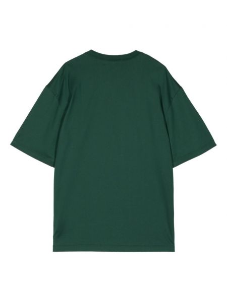 Haftowana koszulka bawełniana Anrealage zielona