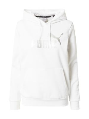 Пуловер с качулка Puma бяло