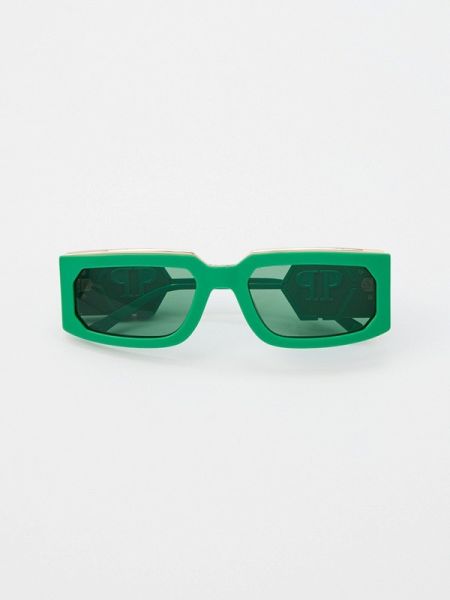 Очки солнцезащитные Philipp Plein зеленые