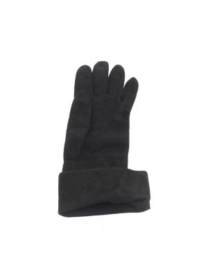 Rękawiczki zamszowe Chanel Vintage czarne