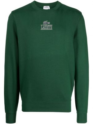 Пуловер с принт Lacoste зелено