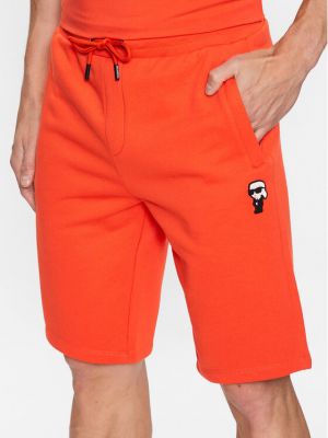 Shorts de sport Karl Lagerfeld orange
