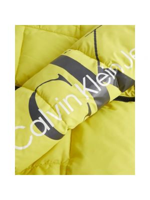 Chaqueta de plumas Calvin Klein amarillo