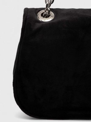 Geantă crossbody de catifea Juicy Couture negru