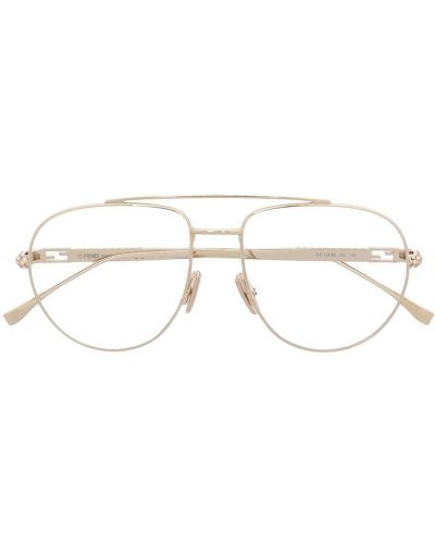 Gafas de cristal Fendi Eyewear dorado