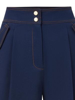 Shorts en coton Veronica Beard bleu