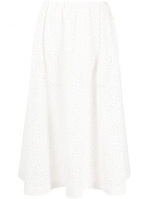 Midi suknja Toteme bijela