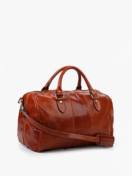 Кожаная дорожная сумка Tuscany Leather оранжевая