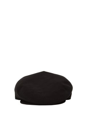 Bombažna kapa brez pet Dolce & Gabbana črna
