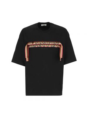 T-shirt aus baumwoll Lanvin schwarz