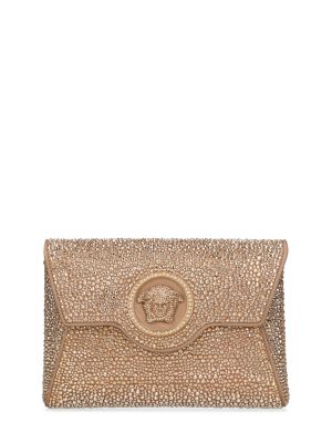 Satenska clutch torbica s kristalima Versace