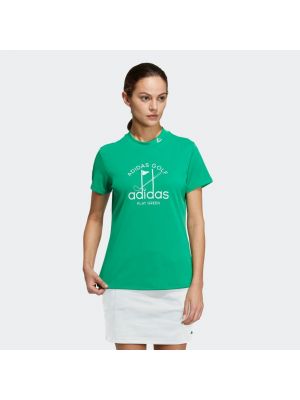 Рубашка Adidas зеленая