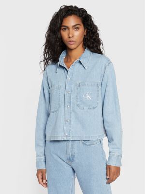 Rifľové košele Calvin Klein Jeans