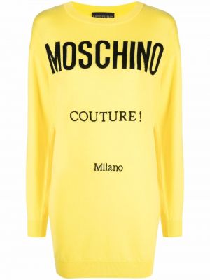 Strikket dress Moschino gul