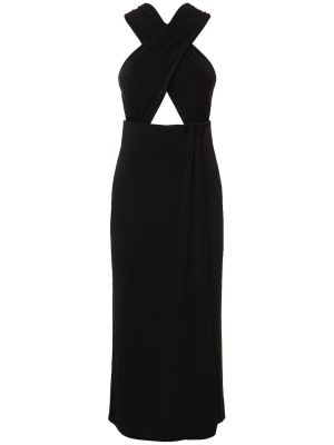 Vestido midi de tela jersey The Andamane negro