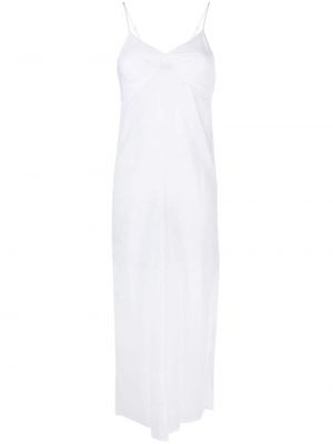 Прозрачна памучна рокля Gimaguas бяло