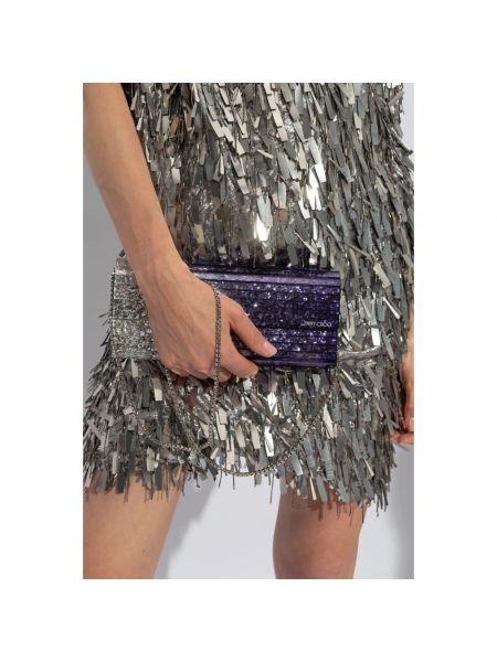 Bolsas de cadena elegante Jimmy Choo violeta