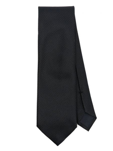 Жакардова копринена вратовръзка Tom Ford синьо