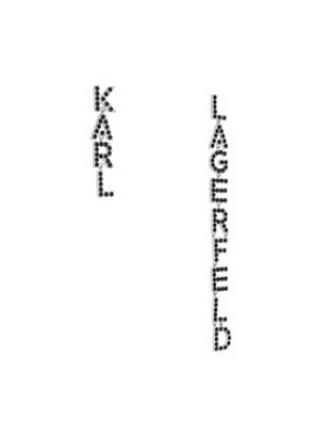 Boucles d'oreilles à boucle Karl Lagerfeld argenté