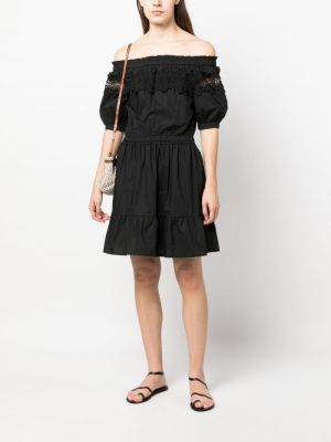 Bavlněné midi šaty Liu Jo černé