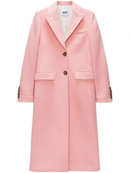 Dlouhý kabát Msgm růžový