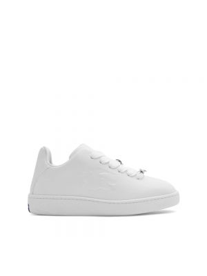 Sneakers di pelle Burberry bianco