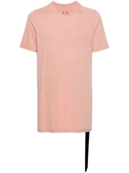 Koszulka bawełniana z okrągłym dekoltem Rick Owens Drkshdw różowa