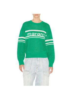 Sweter z długim rękawem Isabel Marant zielony
