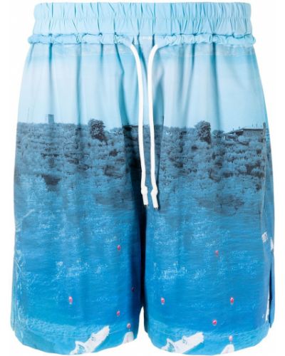 Pantalones cortos deportivos con estampado Off Duty azul