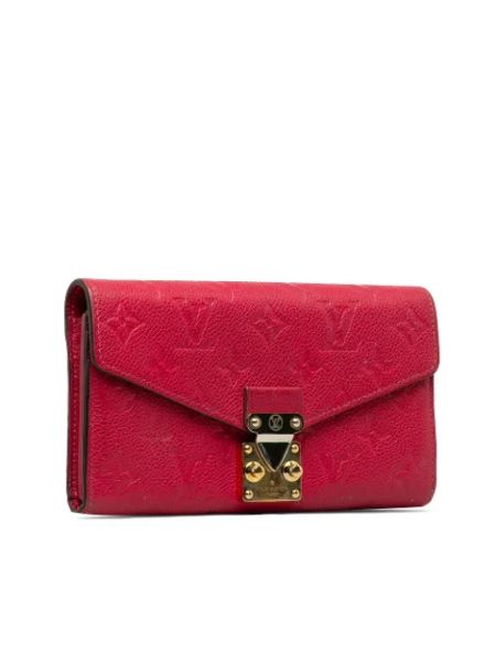Cartera de cuero Louis Vuitton Vintage rojo