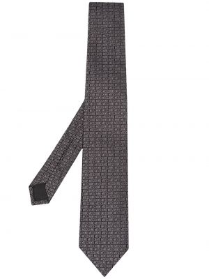 Corbata con estampado Moschino gris