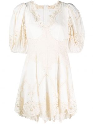 Robe de soirée à manches bouffantes Zimmermann blanc