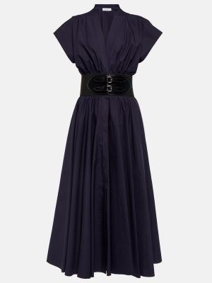 Sukienka midi bawełniana Alaã¯a czarna