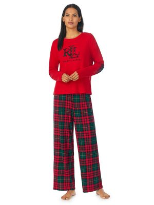 Pantalones manga larga Lauren Ralph Lauren rojo