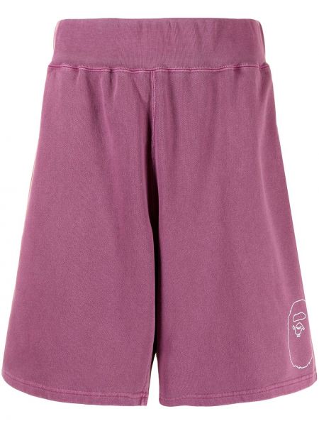 Pantalones cortos deportivos A Bathing Ape® rosa