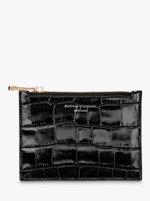 Кожаная мини сумочка Aspinal Of London черная