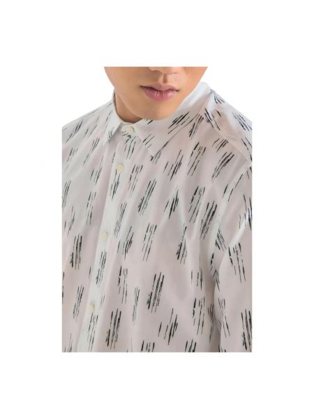 Koszula z nadrukiem z długim rękawem Antony Morato biała