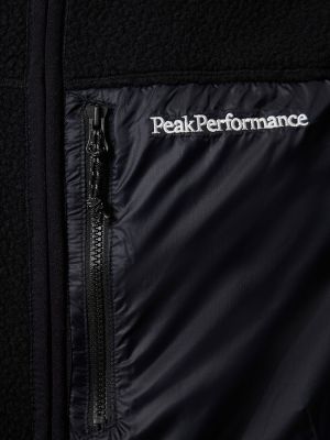 Bunda na zip Peak Performance černá