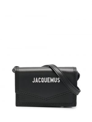 Lær clutch Jacquemus svart