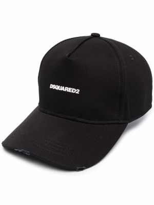 Cap med broderier Dsquared2 sort