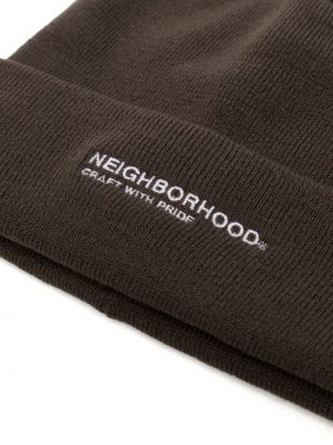 Čepice s výšivkou Neighborhood šedý