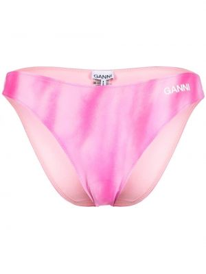 Trykt bikini Ganni rosa