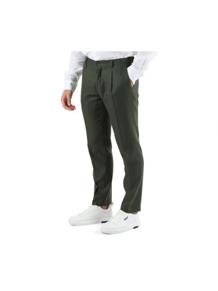Pantalones de lino de viscosa Antony Morato verde