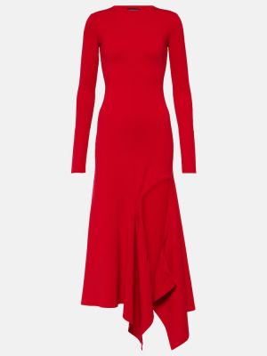Asymetrické džerzej midi šaty Y/project červená