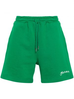 Bombažne kratke hlače Flâneur zelena